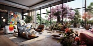Expeinture jardin (Midjourney 5.2)